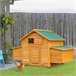 Gallinero de Madera Exterior Madera de abeto PawHut Marron