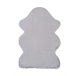 Alfombra lisa lavable de pelo alto FOX - ATTICGO 60x90 Plateado