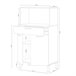 Alacena cocina Colin 2 Puertas 72 Natural/ Blanco