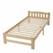 Cama individual de madera maciza Cama individual de madera maciza Natural
