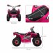Quad Eléctrico PP, Metal HOMCOM Rosa