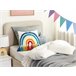 Beliani Cojín decorativo DORSTENIA Blanco/ Beige