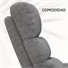 Sillón Levanta Personas Poliéster, Acero HOMCOM Gris
