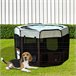 Parque Mascotas Plegable Tela Oxford, Acero PawHut Multicolor