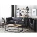 Beliani Conjunto de sofás CHESTERFIELD Negro