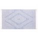 Beliani Alfombra de pelo corto ANSAR 80x150 Blanco/ Beige