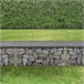 Banco de jardín gavión Friesland WPC 90x25 Gris