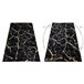 Alfombra GLOSS moderno 410A 86 Mármol Roca elegante glamour 240x330 Negro