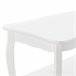 Mesa de centro Pearl Vintage con estante MDF lacado y pino Blanco