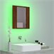 Armario espejo de baño LED acrílico 40 Blanco