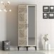 Armario 2 puertas efecto madera 80 Blanco/ Madera