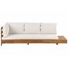 Beliani Conjunto de jardín MARETTIMO Blanco/ Beige