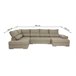 Mega Sofa Cama Chaise Longue Rinconera Italia Arena