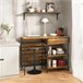 Aparador de Comedor con Cajón y 2 Estantes FSB71-PF SoBuy Natural