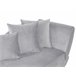 Beliani Chaise longue Terciopelo MERI Gris Claro