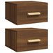 2 Mesitas de Noche de Pared 35 Marron