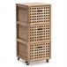 Mueble de baño Bukit 3 cajones con ruedas Madera