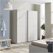 Armario ropero Aline 2 Puertas correderas 150 Blanco