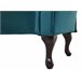 Beliani Chaise longue derecho Terciopelo LATTES Azul/ Verde