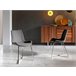 ANGEL CERDA Silla comedor tapizada tela gris Gris