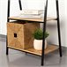 Max Home Burro ropa madera y acero 2 estantes Negro/ Madera