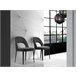 ANGEL CERDA Silla comedor patas acero negro Negro