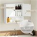 Armario de Pared MDF HOMCOM, hogar - baño Armario de Pared MDF HOMCOM, hogar - baño Blanco