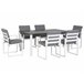Beliani Conjunto de comedor PANCOLE Gris
