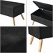 Banco Salford tapizado con almacenaje Salford 79x39 Negro