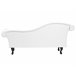 Beliani Chaise longue izquierdo Piel sintética LATTES Blanco