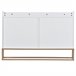 Aparador, 4 puertas, mueble comedor, comedor, sala, cocina 120 Blanco