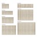 Alfombra de Bambú natural antideslizante 160x240 Beige