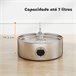 Fuente Agua Mascotas Acero Inoxidable 304 PawHut Gris