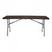 Mesa Plegable Rectangular Efecto Madera Thinia Home Marron