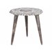 Beliani Conjunto de mesas ADRO Blanco/ Beige