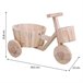 Bici Macetero de madera Marron