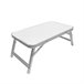 Acomoda Textil – Mesa Plegable de Aluminio 50x30 Blanco/ Gris