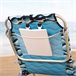 Aktive Silla plegable de playa con 5 posiciones, cojín, aluminio Azul