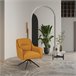 Sillón rotativo decorativo JERRY mostaza Mostaza