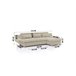 Chaise longue convertible en cama ETERNITY Beige