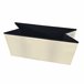Puff Ottoman Almacenaje Rectangular Polipiel Plegable Beige