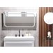 Beliani Espejo de baño ARROMACHNES Gris
