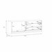 Mueble tv 1 puerta 2 cajones MONTREAL Blanco Brillo