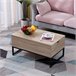 Mesa de centro con tablero elevable Marron Claro