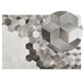 Beliani Alfombra de pelo corto SASON 140x200 Blanco/ Beige