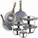 Bateria de cocina 8 piezas Multicolor