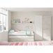 Cama y estante sin somieres y colchones Blanco