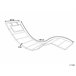 Beliani Cojines de asiento BRESCIA Blanco/ Beige