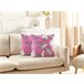 Beliani Cojín decorativo MALVA Rosa