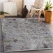 Alfombra LUCE 75 moderna Trébol marroquí­ vintage Structural 77x150 Gris